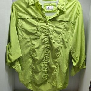 Bass Pro Shops Women's Green Button-Down Shirt